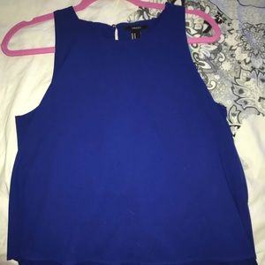Blue dressy flows tank size med